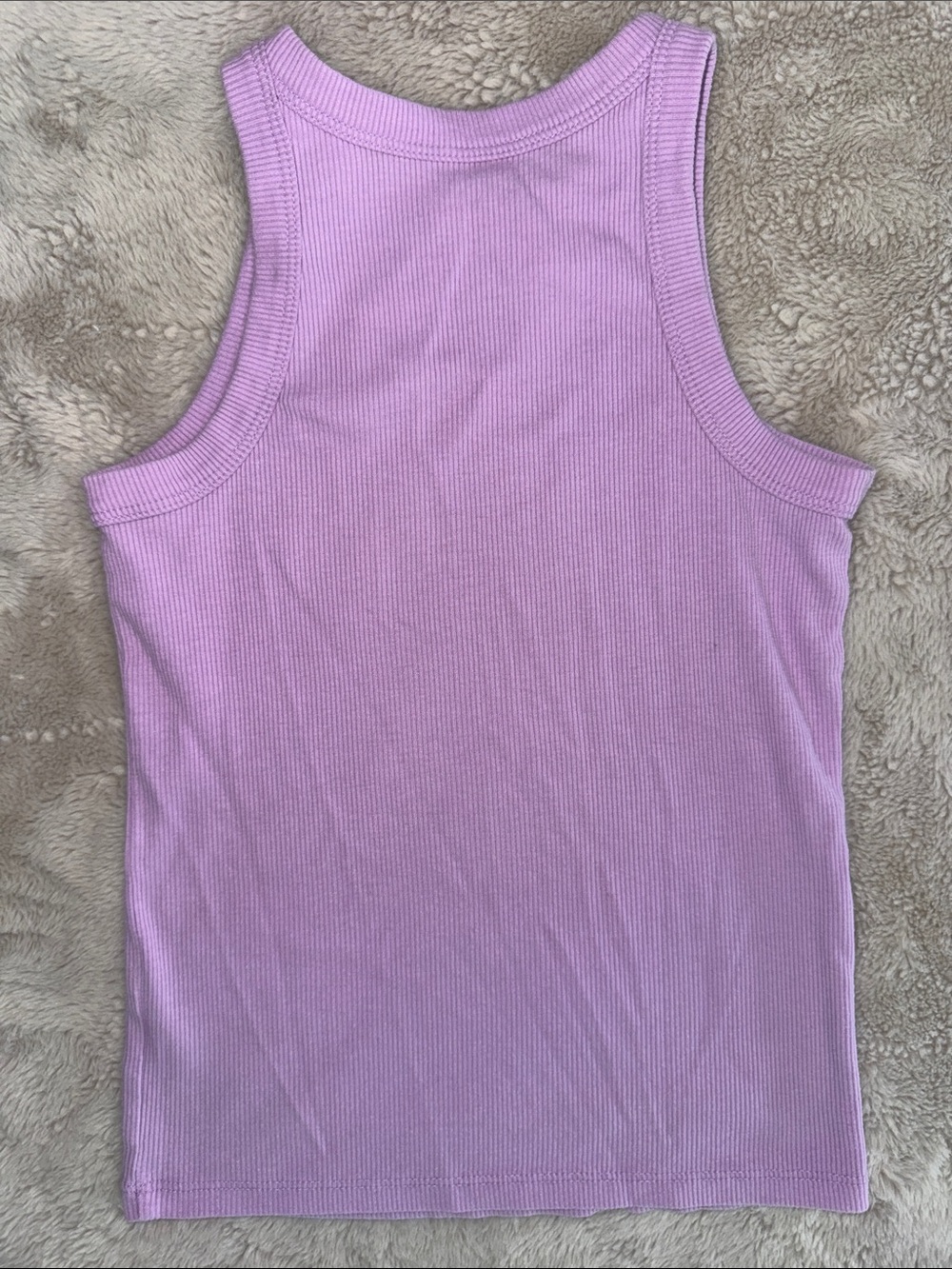 Cat & Jack Lilac Ribbed Tank Top - Picture 3 of 3